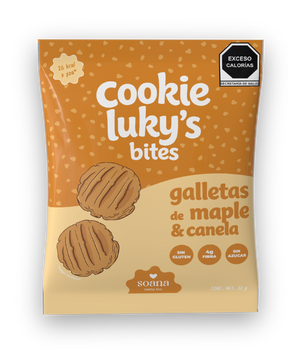 Cookie Luky's Maple Canela | Galleta Sin Azúcar Sin Gluten