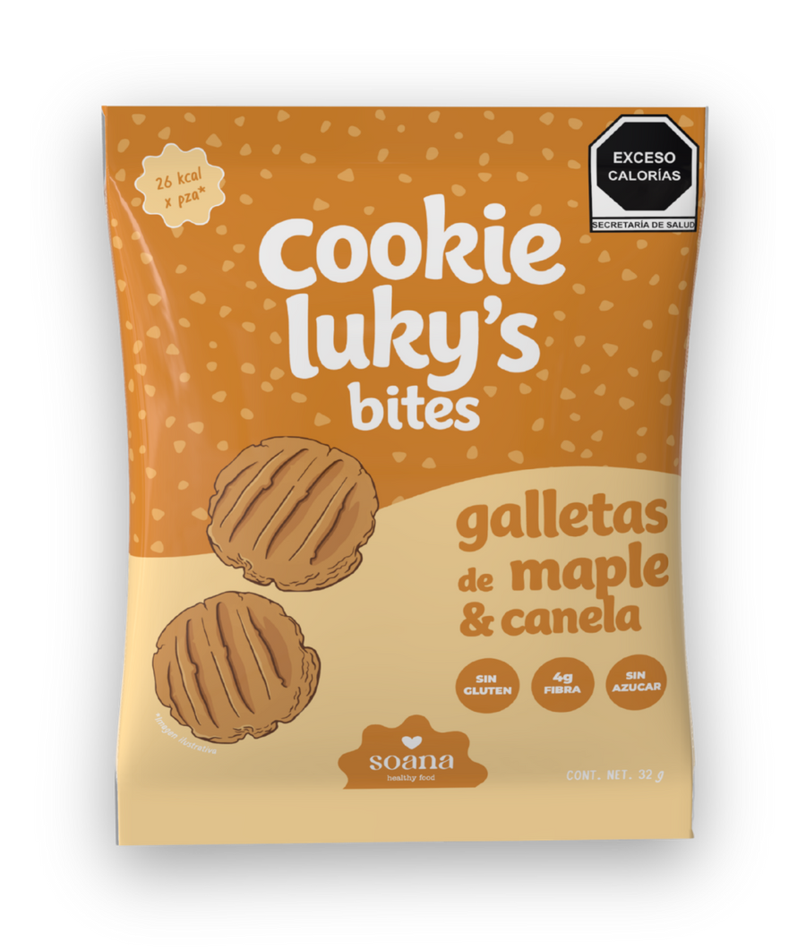 Cookie Luky's Maple Canela | Galleta Sin Azúcar Sin Gluten