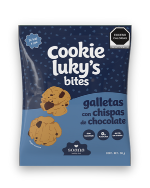 Cookie Luky's Choco Chip | Galleta Sin Azúcar Sin Gluten