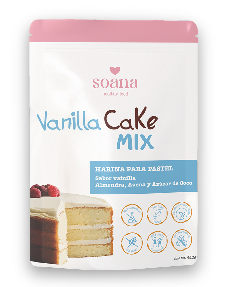 Harina para Pastel de Vainilla Sin Gluten y Sin Azúcar | 405g