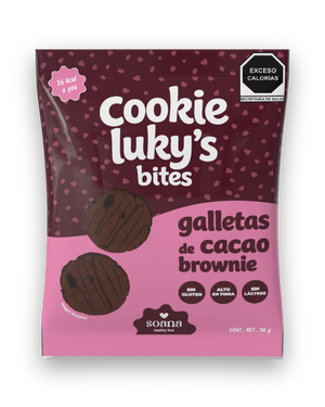 Cookie Luky's Cacao Brownie | Galleta Sin Azúcar Sin Gluten