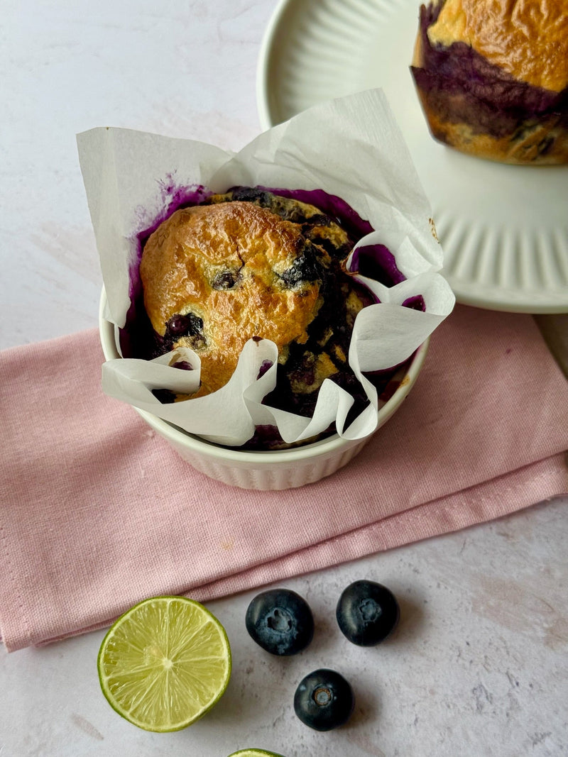 Muffins de limón con blueberries