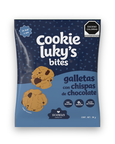 Cookie Luky's Choco Chip | Galleta Sin Azúcar Sin Gluten