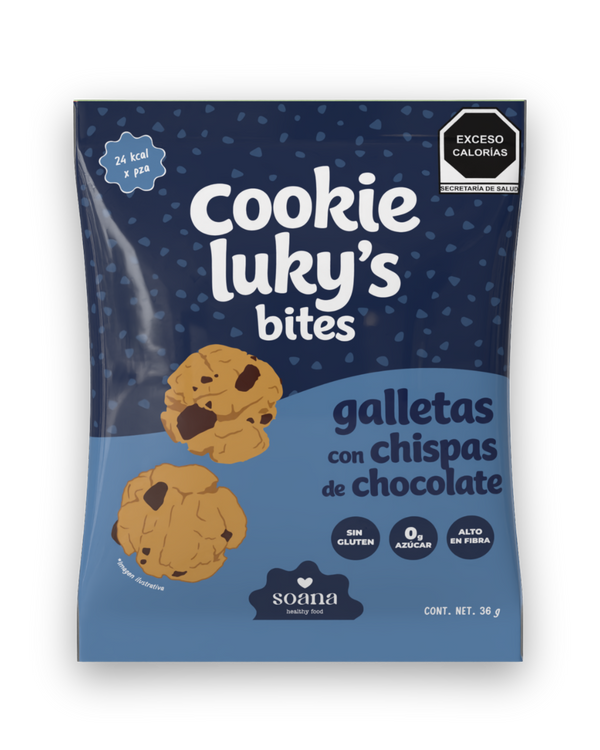 Cookie Luky's Choco Chip | Galleta Sin Azúcar Sin Gluten